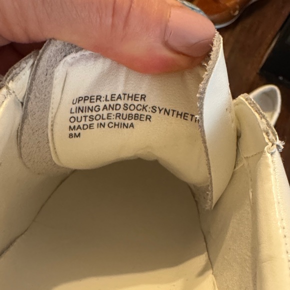 Banana Republic- White Leather Lace-Up Sneakers- minimalist luxury-NIB - Picture 8 of 13